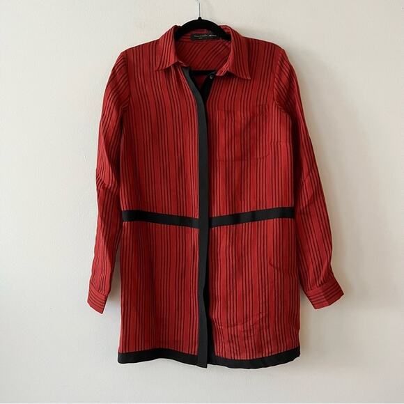 House of Harlow 1960 x Revolve Marie Tunic Blouse in Spice Red - Picture 2 of 7